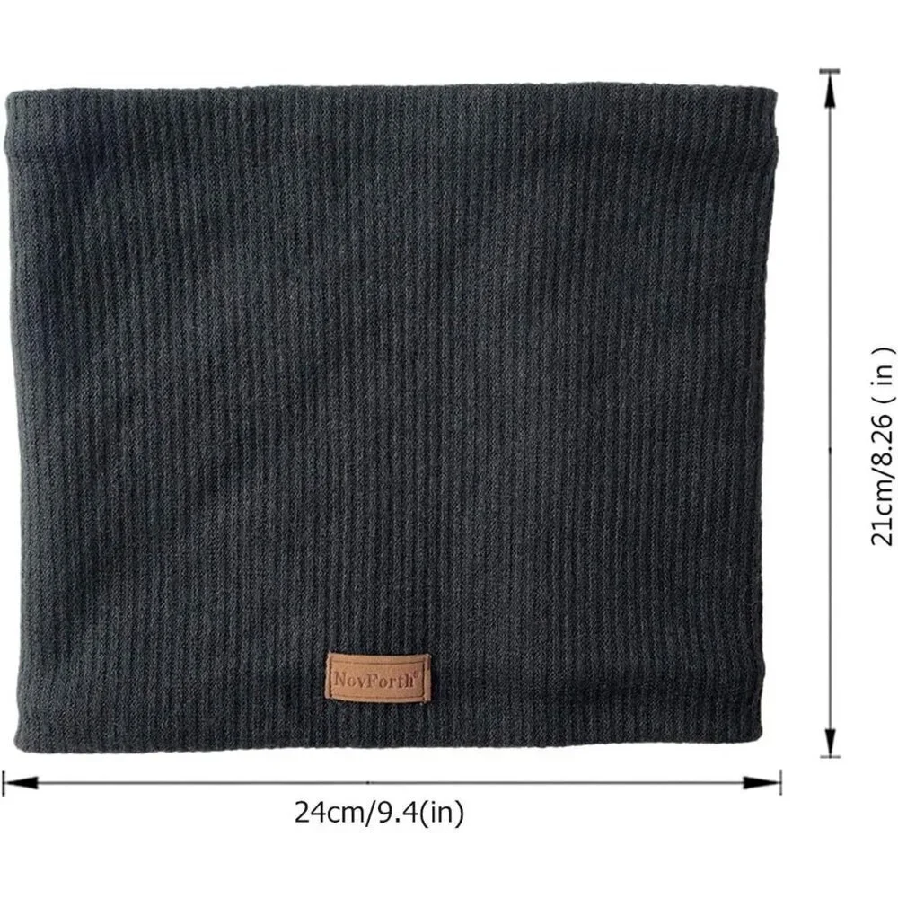 Men's Black Grey Red Winter Ski Neck Gaiter Face Scarf Fleece Windproof Scarves